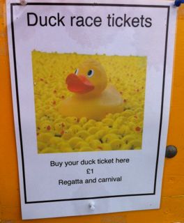 numbered rubber ducks