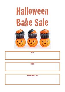 bake sale poster ideas