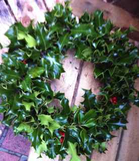 Holly Christmas Wreath