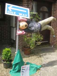 Strong Winds at the Scarecrow Festival