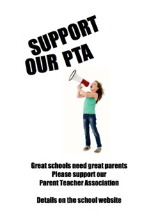 PTA Poster - Girl with a megaphone