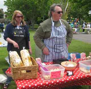 popcorn fundraising stall