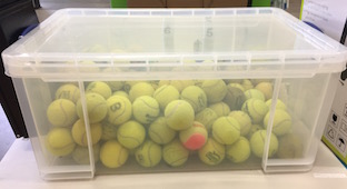 Guess How Many Tennis Balls Are In The Box