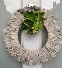 Fabric Xmas Wreath