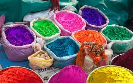 Holi Festival Coloured Powders