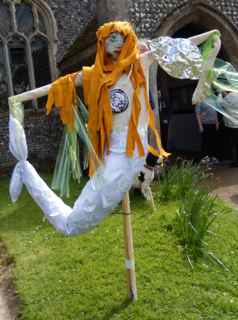 Mermaid Scarecrow